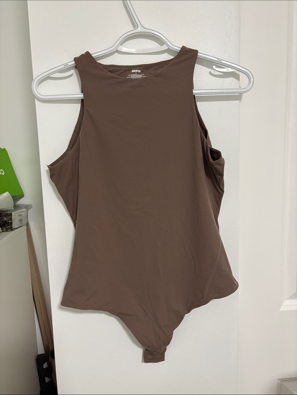SKIMS Taupe Sleeveless Scoop-Back Bodysuit